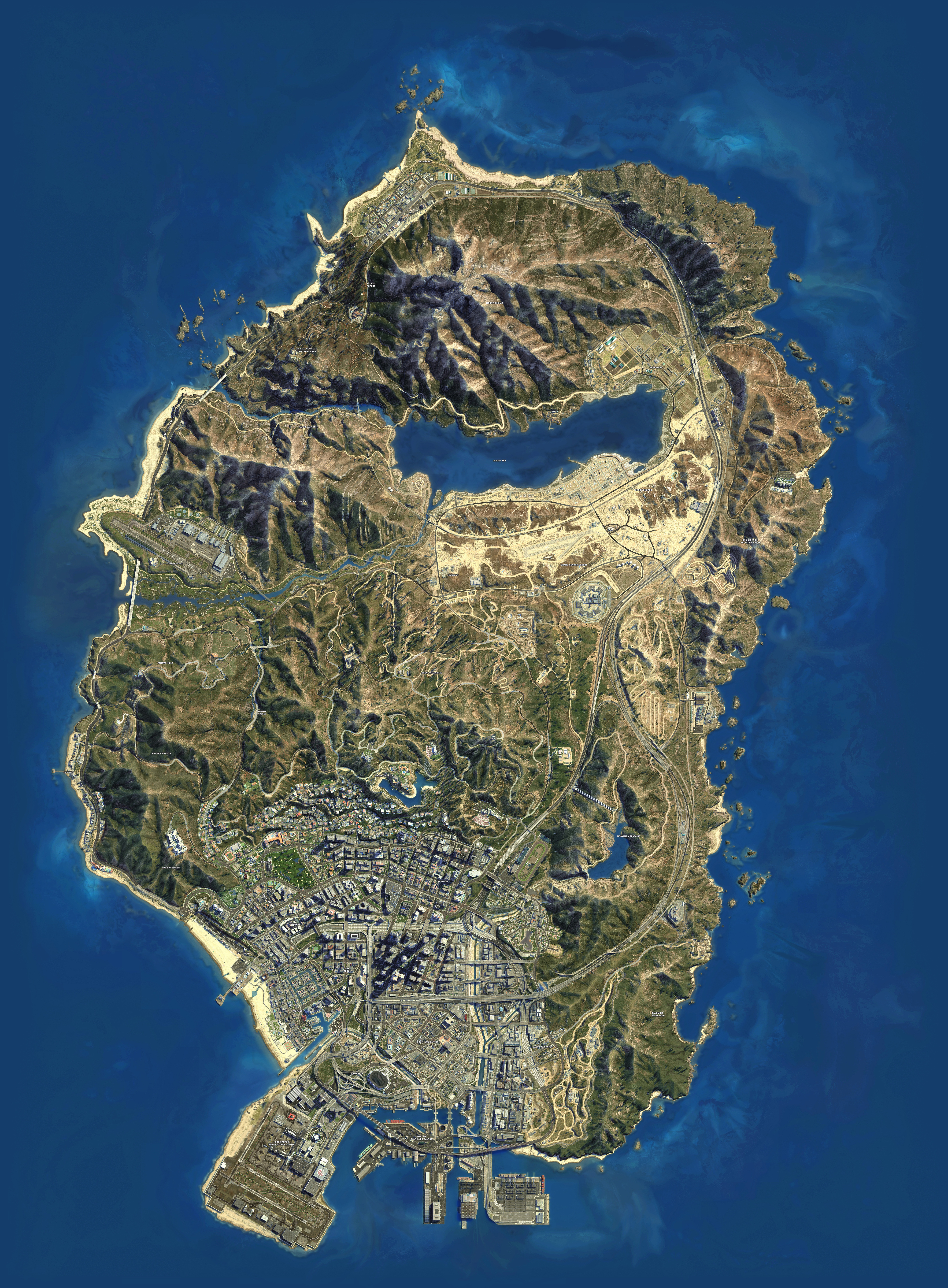 GTA V map